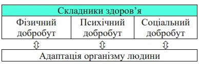 Характер зв'язку (односторонній чи двосторонній) між складниками здоров’я та адаптацією організму людини