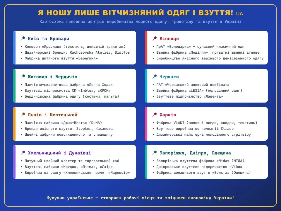 Постер «Я ношу лише вітчизняний одяг і взуття!»