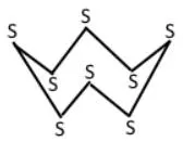 Графічна формула молекули сірки