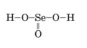 Графічна формула H_2SeO_3