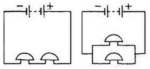 Схема з двома дзвінками, що вмикаються одночасно