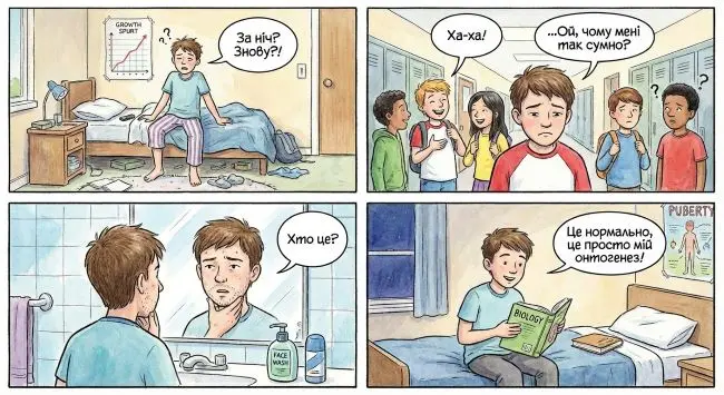 комікс «Один день з життя підлітка»