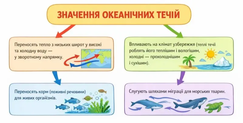 Значення океанічних течій