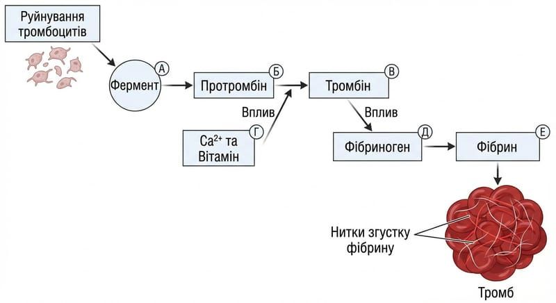 Процес зсідання крові